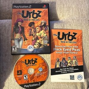 The Urbz Sims In The City Ps2 PlayStation 2 Video Game EA Games Works & Tested